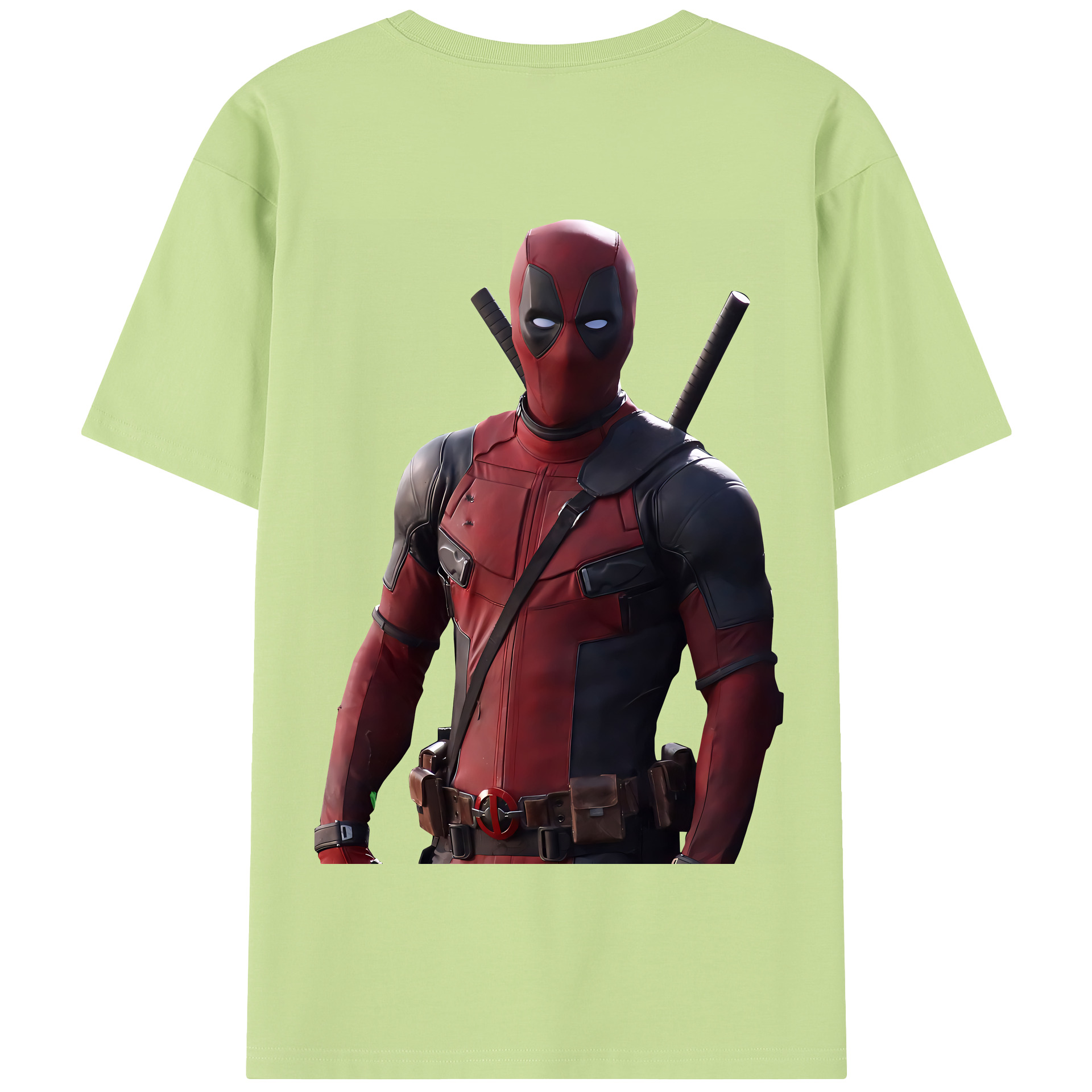 （画像用） Deadpool デッドプール 綿100％半袖Tシャツ（背面プリント）